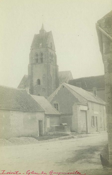 Eglise Saint-Félix de Guignonville : Clocher, élévations nord et ouest, vue générale