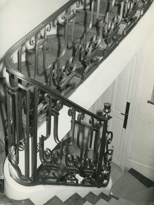 Château de la Mothe : Escalier, vue partielle