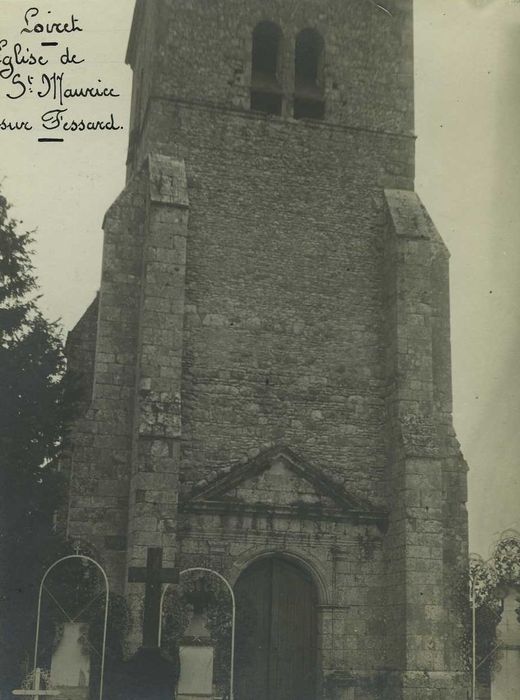 Eglise Saint-Maurice : Façade occidentale, vue partielle