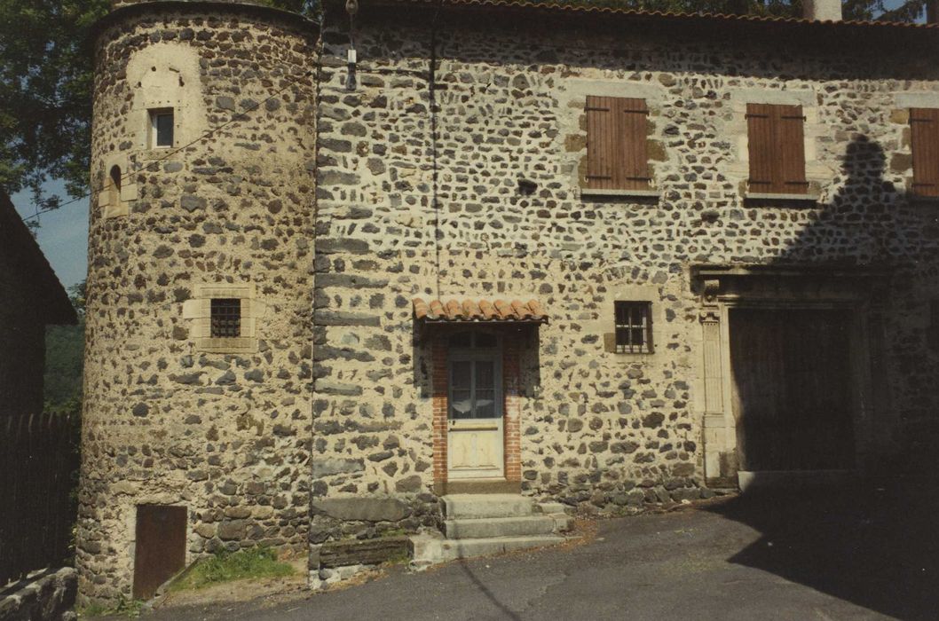 Château et son enceinte : Courtine est, tour sud-est, vue partielle