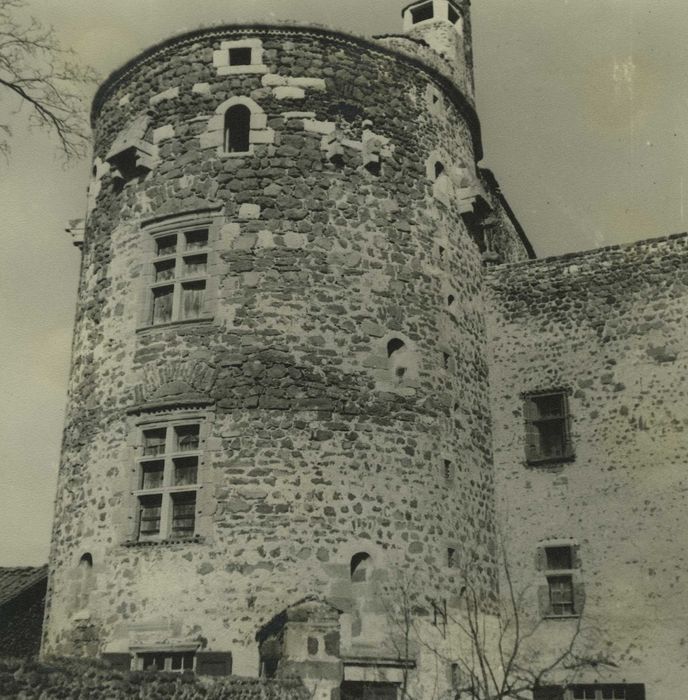 Château et son enceinte : Tour sud-ouest, vue générale