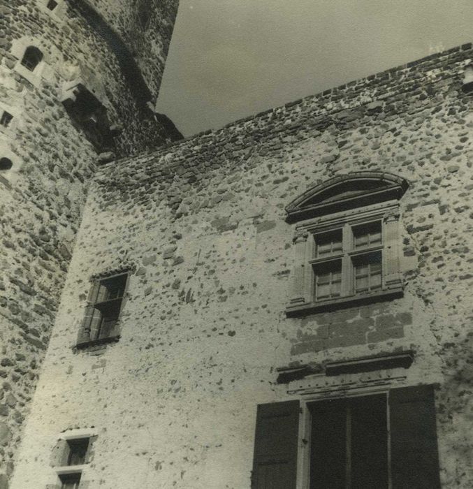 Château et son enceinte : Façade sud, vue partielle