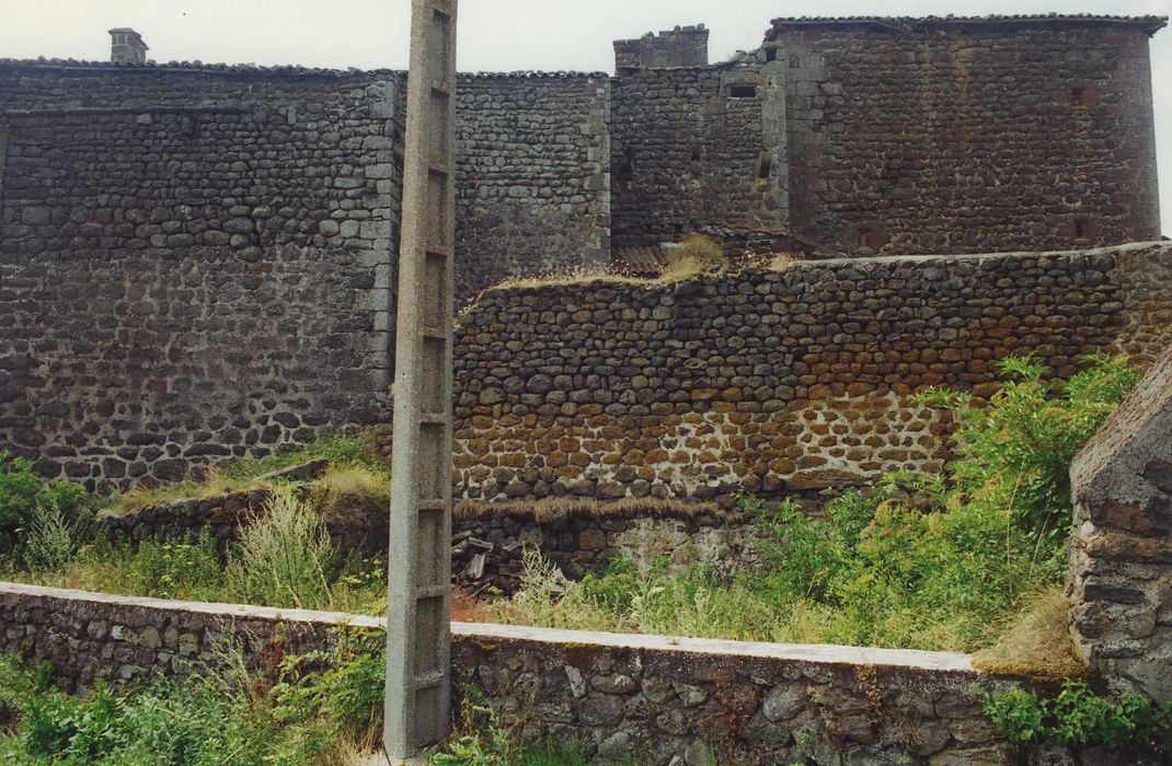 Château de Séneujols : Ensemble nord, vue partielle