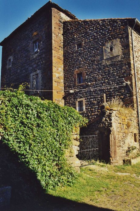 Château de Séneujols : Donjon, façade sud, vue générale