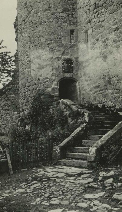 Château : Escalier d’accès est, vue générale