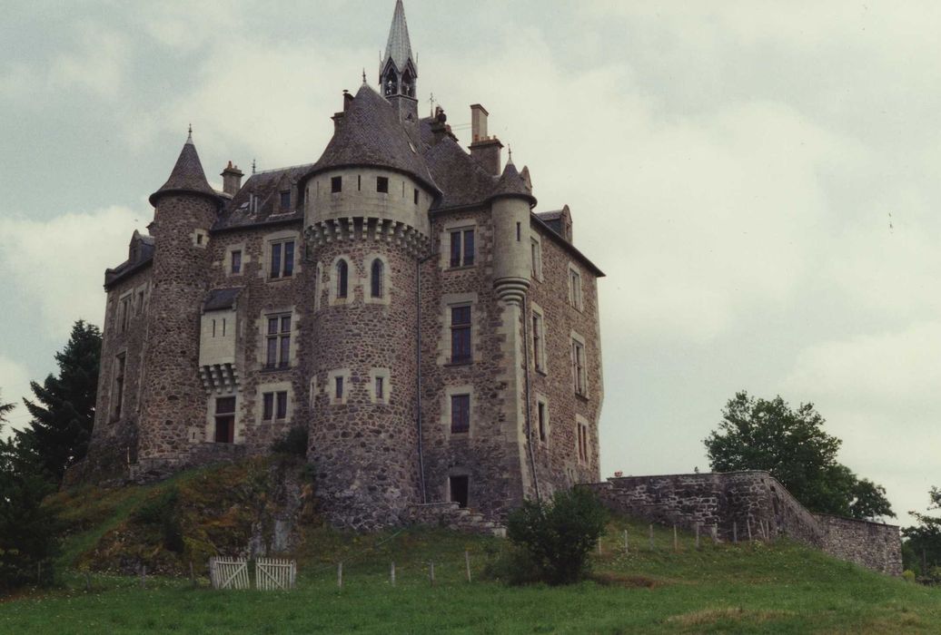 Château fort de Couzan : Ensemble sud-ouest, vue générale