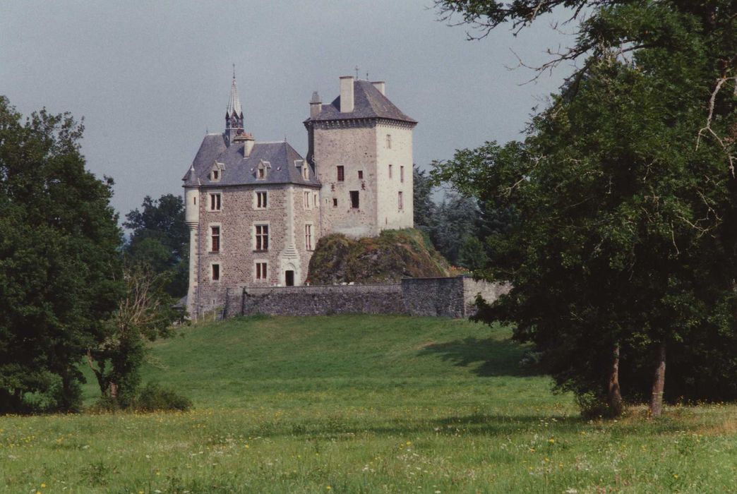 Château fort de Couzan : Ensemble sud, vue générale