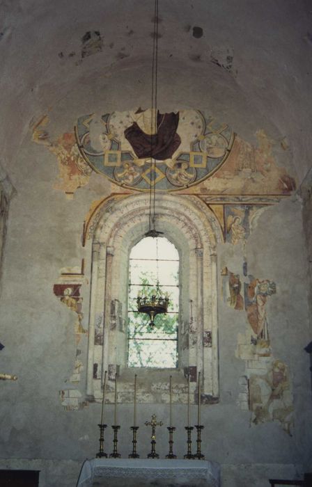 Eglise du prieuré Saint-Nicolas, actuelle église Saint-Nicolas : Choeur, peintures monumentales, vue partielle