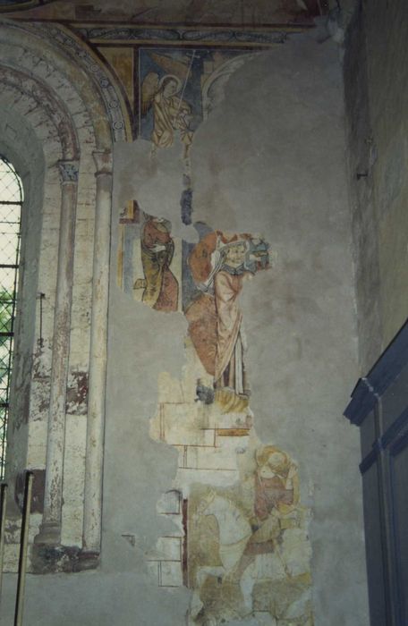 Eglise du prieuré Saint-Nicolas, actuelle église Saint-Nicolas : Choeur, peintures monumentales, vue partielle