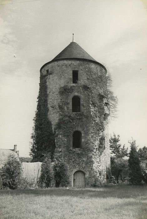 Tour de l'ancienne enceinte fortifiée : Elévation ouest, vue générale