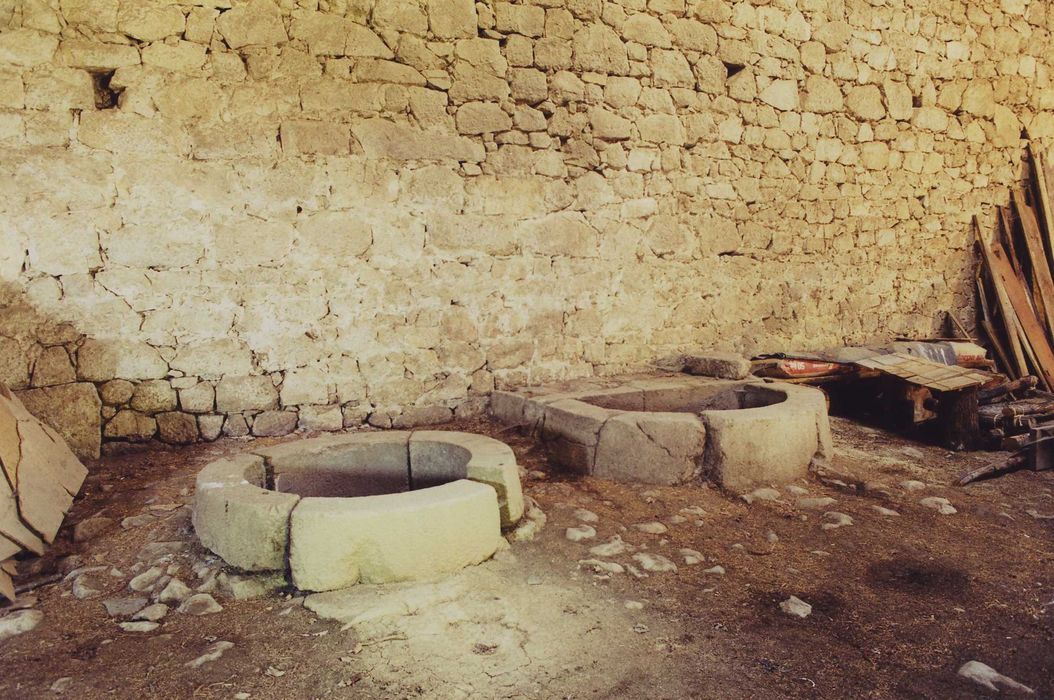 Château fort de Naucase ou Naucaze : Grange, détail des ouvertures des abats-foin