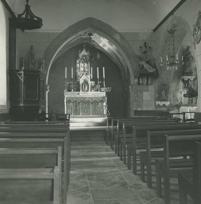 Eglise de la Salvetat : Nef, vue générale