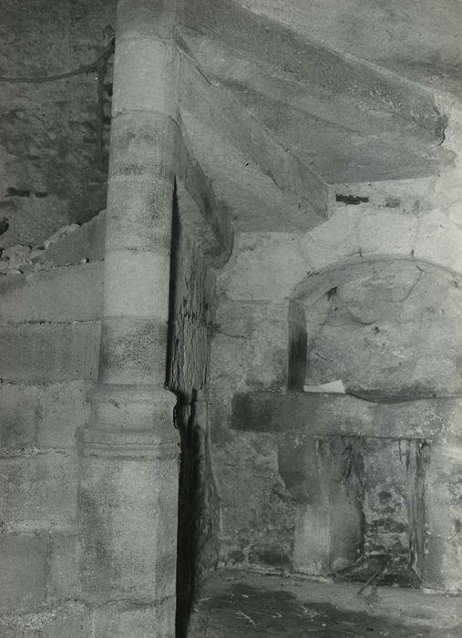 Ancien prieuré de Saint-Martin-de-Vertou, dit Maison du Bailli : Escalier à vis, vue partielle