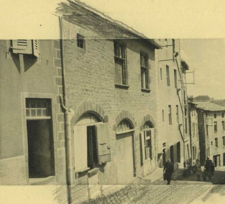 Maison (auberge de la Couronne) : Façade sur rue, vue générale