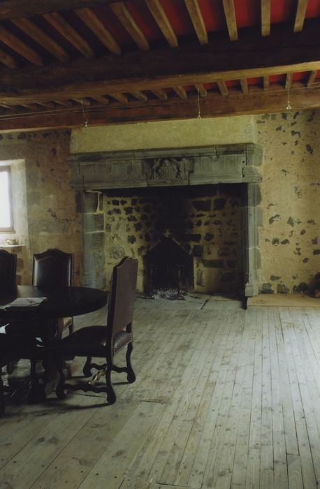 Maison Podevigne de Grandval : 1er étage, Grande salle, cheminée monumentale, vue générale