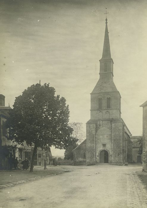 Eglise Saint-Aubin : Façade occidentale