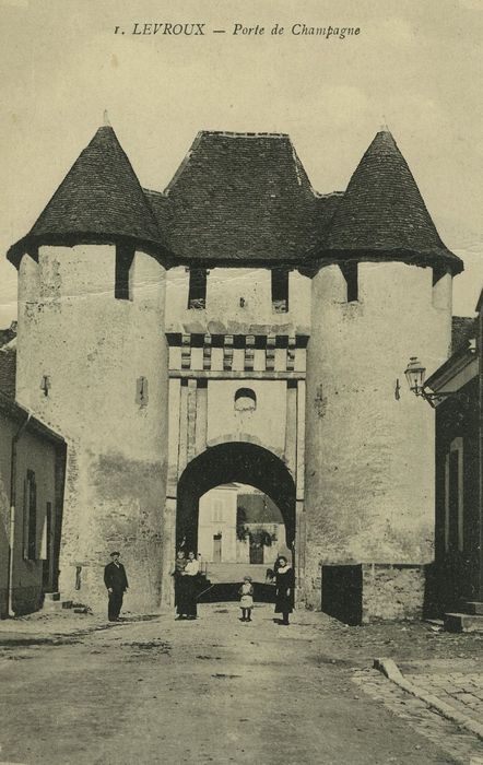 Porte de Champagne : Elévation sud, vue générale