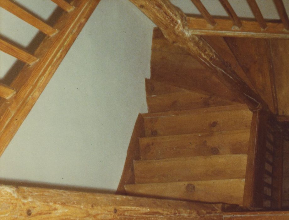 Château de Champ : Escalier, vue partielle