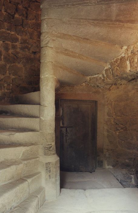 Château de Salcrupt : Escalier à vis, vue partielle