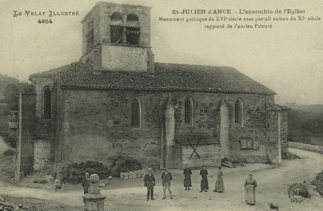 Eglise Saint-Julien : Façade latérale nord, vue générale