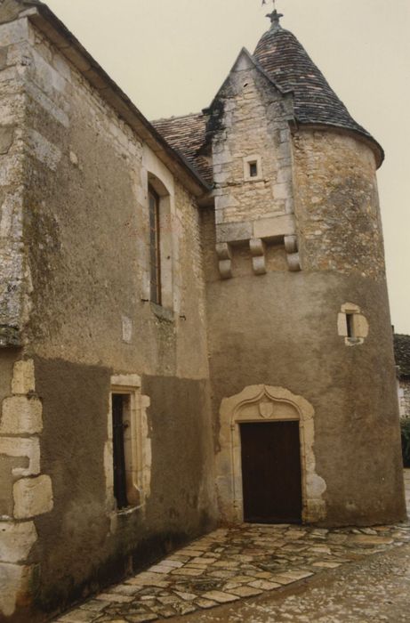 Maison-forte de Villiers : Tour d’escalier nord, vue générale