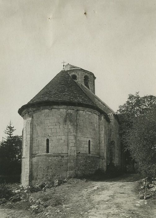 Château de Plaincourault : Chapelle, chevet, vue générale