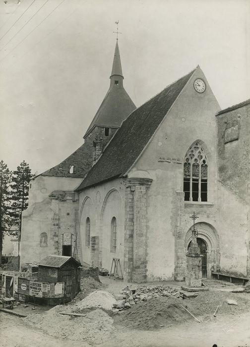 Eglise du prieuré Saint-Denis : Ensemble nord-ouest, vue générale