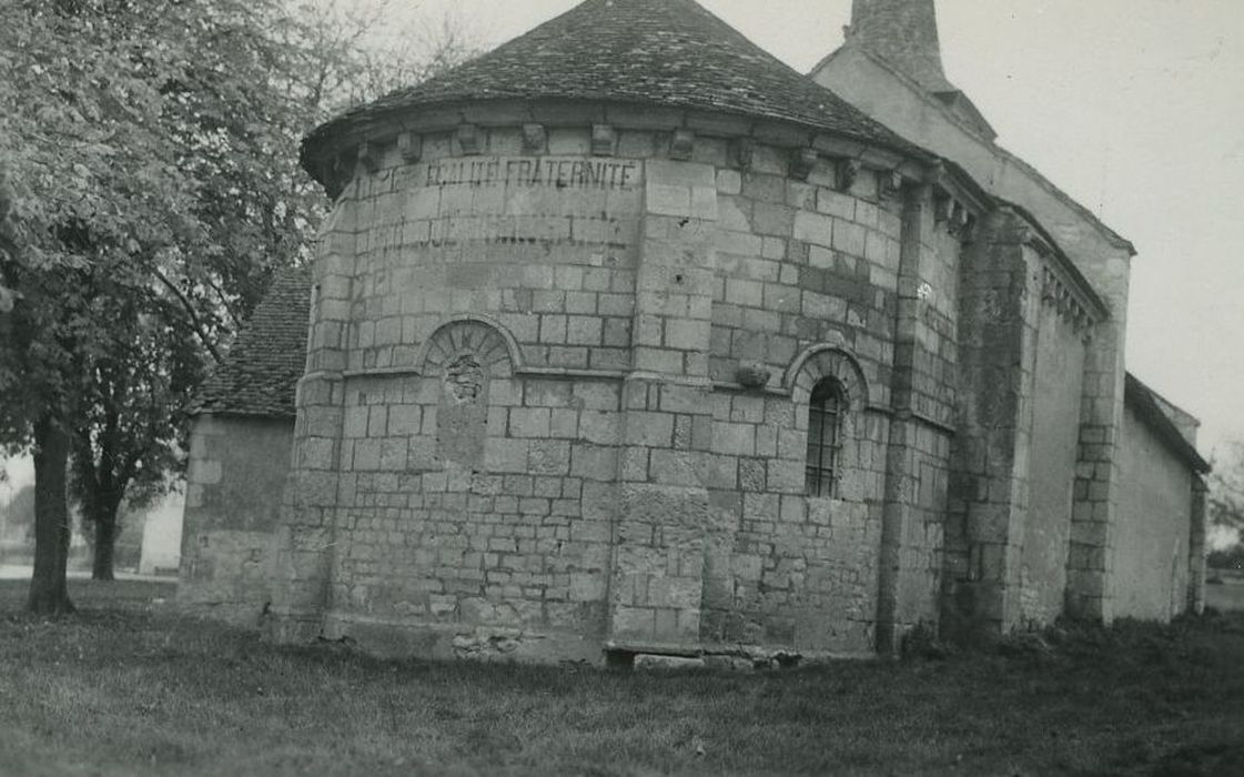 Ancienne église : Chevet, vue générale