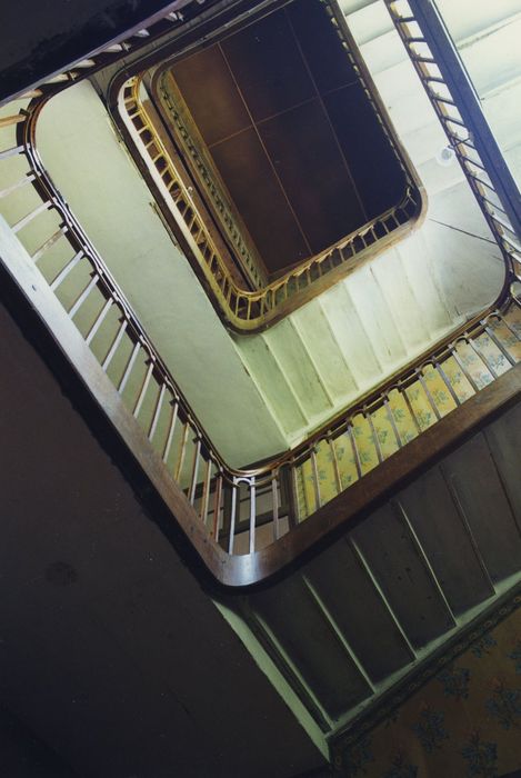 Château de Faussanges : Escalier, vue générale