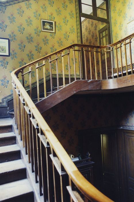 Château de Faussanges : Escalier, vue partielle