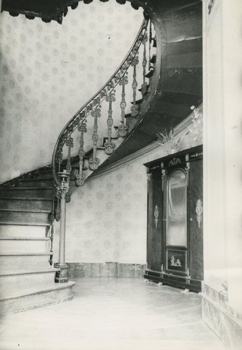 Maison dite Le Belvédère : Escalier principale, vue partielle