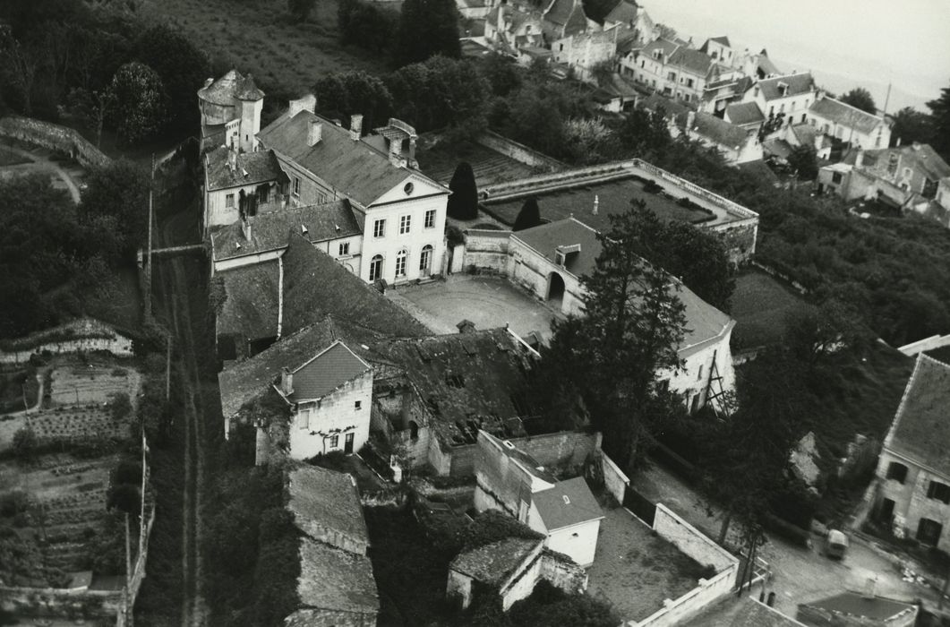 Immeuble dit le Nouveau Logis : Vue aérienne de l’ensemble des bâtiments depuis le sud-est, vue générale