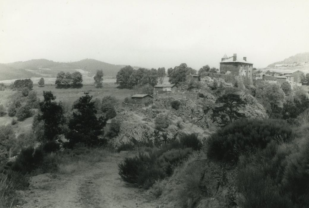 Château : Vue générale du château dans son environnement depuis l’Ouest