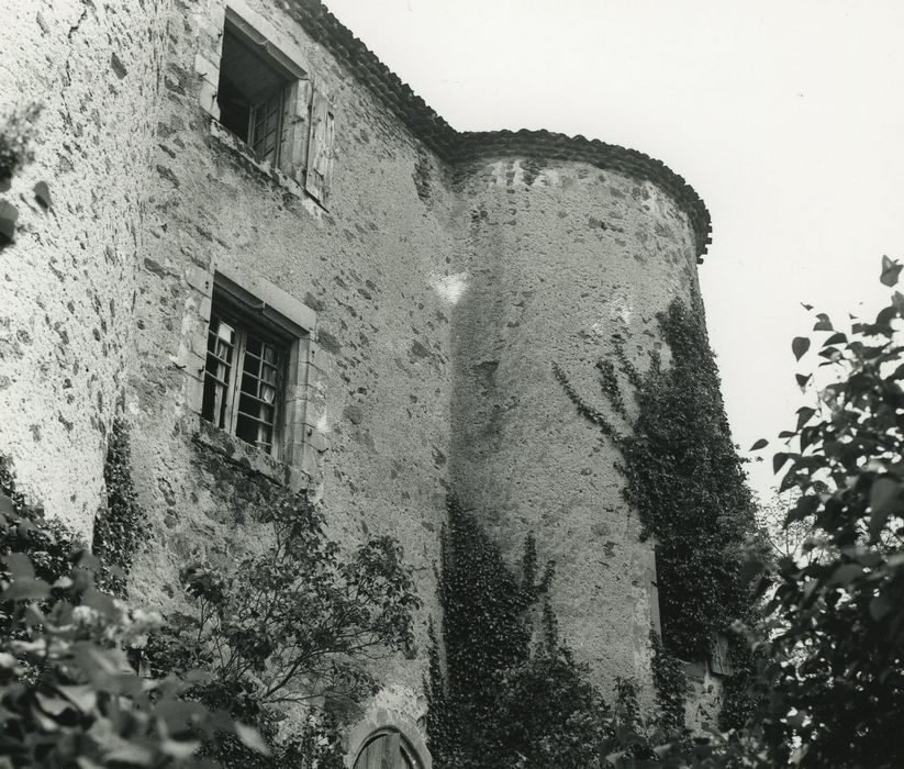 Château de Servières : Façade sud-ouest, vue partielle