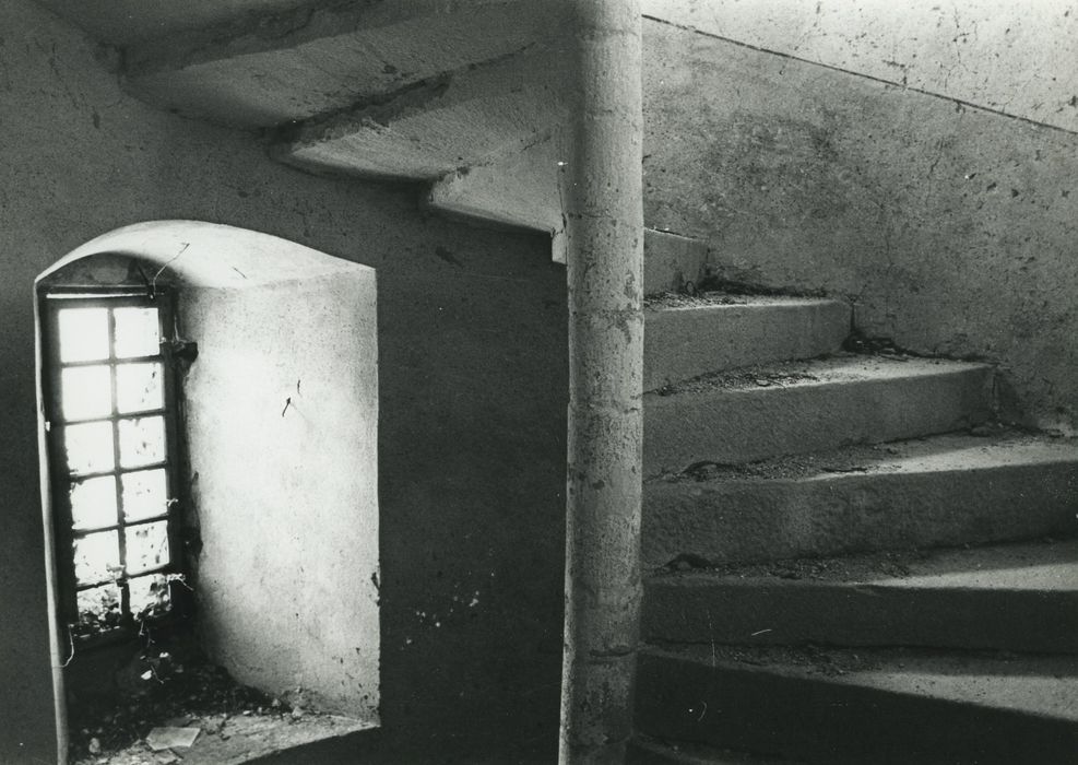 Château de Servières : Escalier à vis, vue partielle