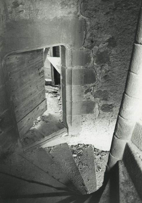 Château de Servières : Escalier à vis, vue partielle