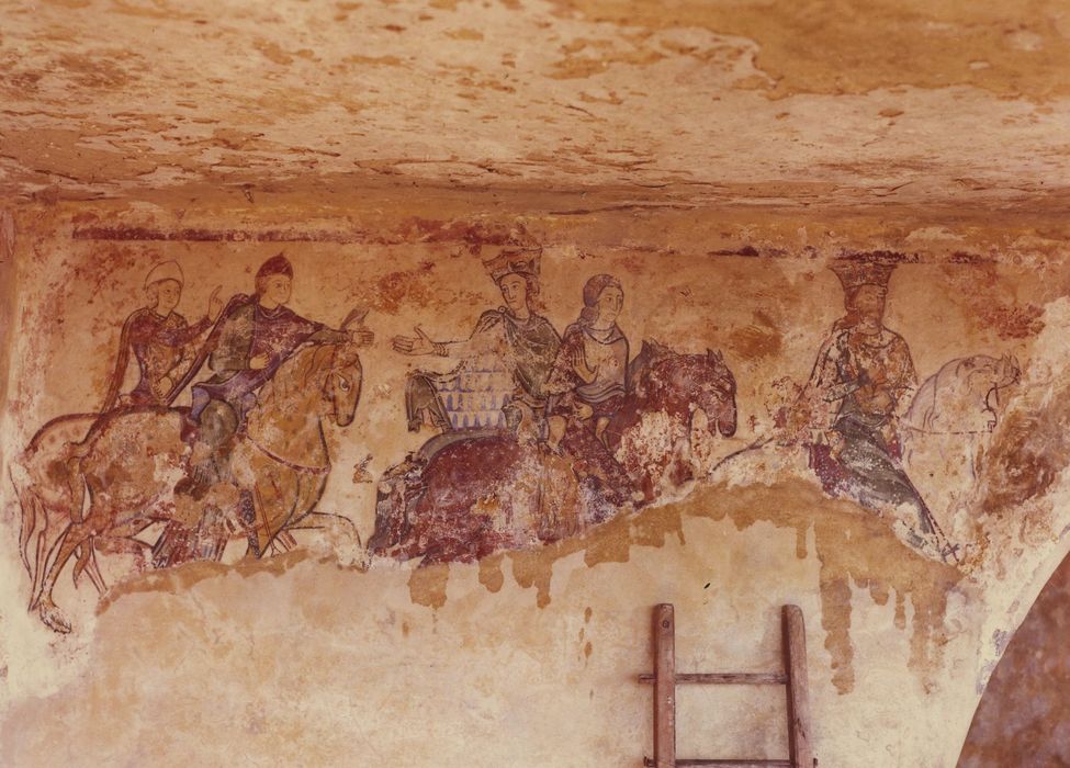 Chapelle Sainte-Radegonde : Peintures monumentales, vue partielle