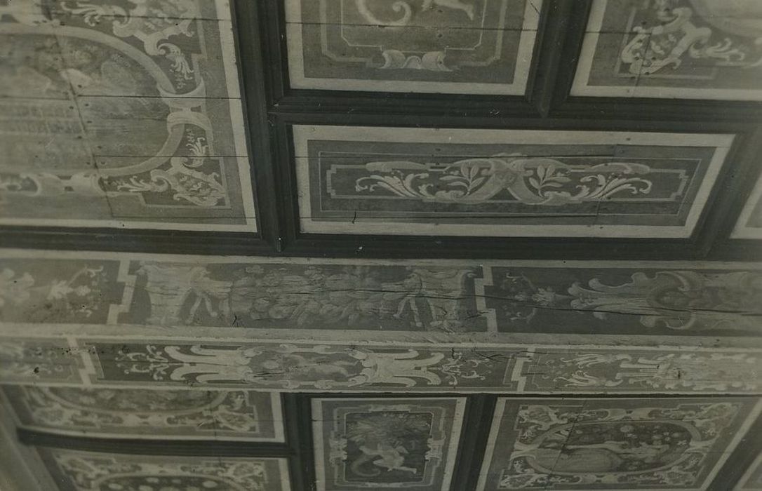 Château de Chantilly : Plafond peint, vue partielle