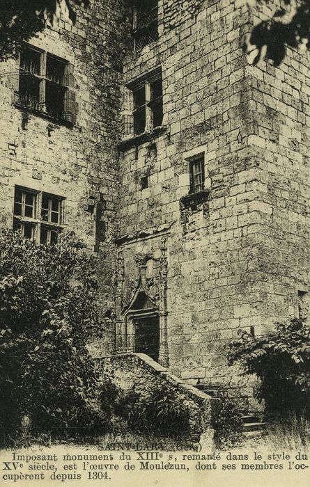 Château : Façade ouest, vue partielle