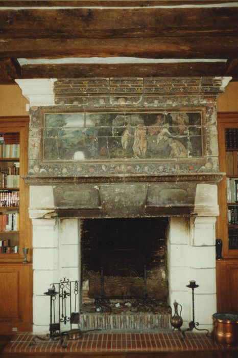 Manoir de la Mazeraie : Cheminée monumentale, vue générale