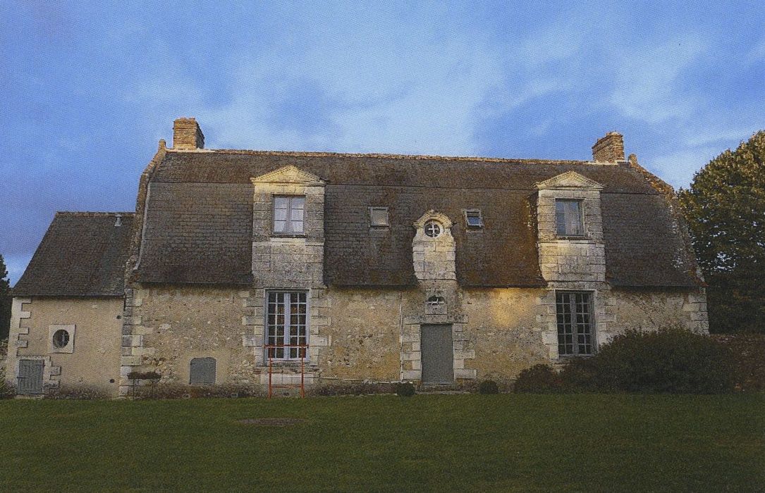 Manoir de Malitourne : Façade ouest, vue générale