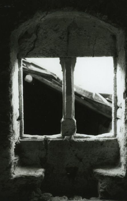 Maison médiévale : Détail d’une baie géminée