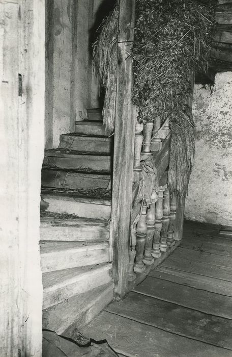 Ancien château : Escalier, vue partielle