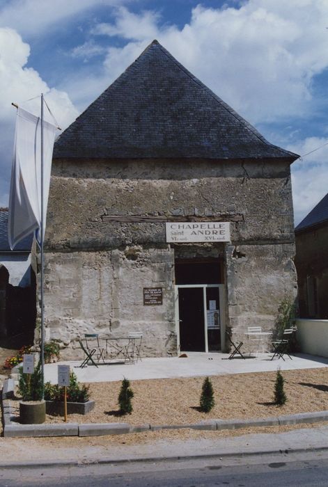 Ancienne chapelle Saint-André : Façade occidentale, vue générale