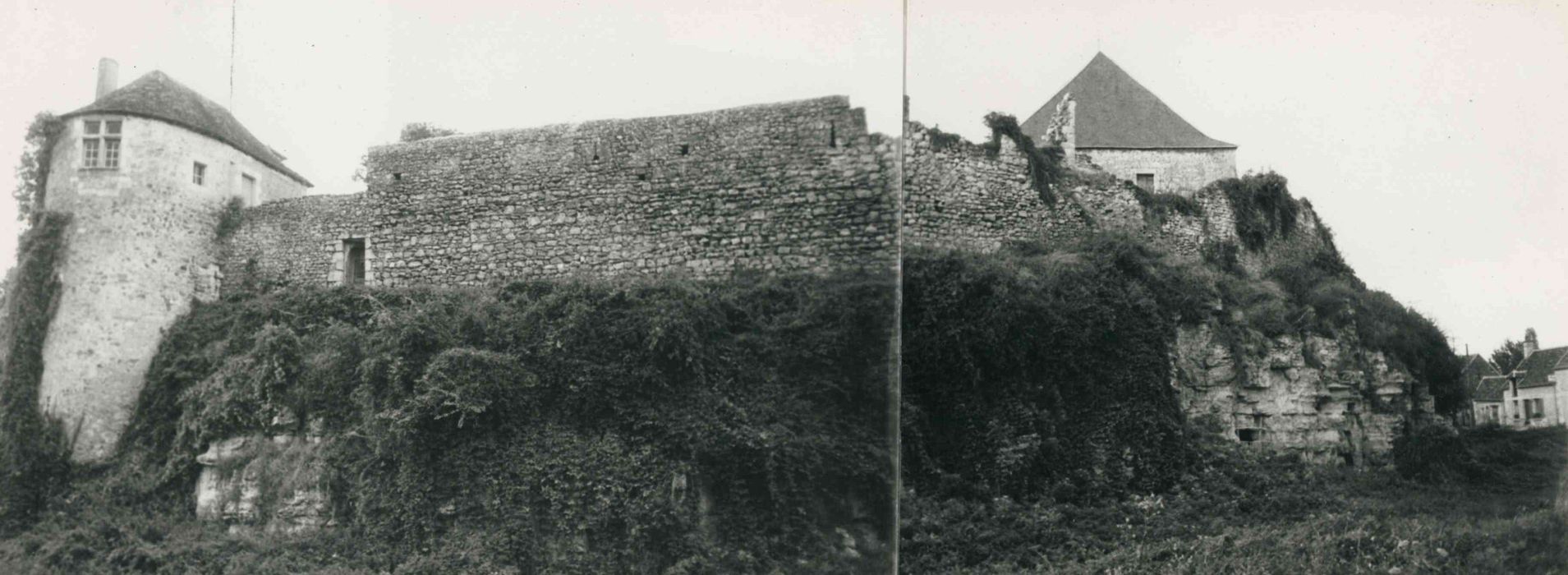 Château du Châtelier : Fortifications sud, vue générale