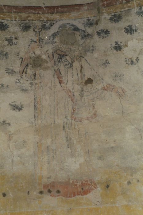 Ancienne église Notre-Dame-des-Echelles : Détail d’une peinture murale