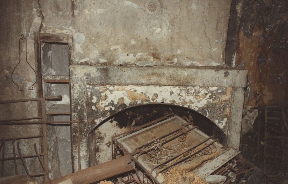 Maison romane : Cheminée, vue partielle