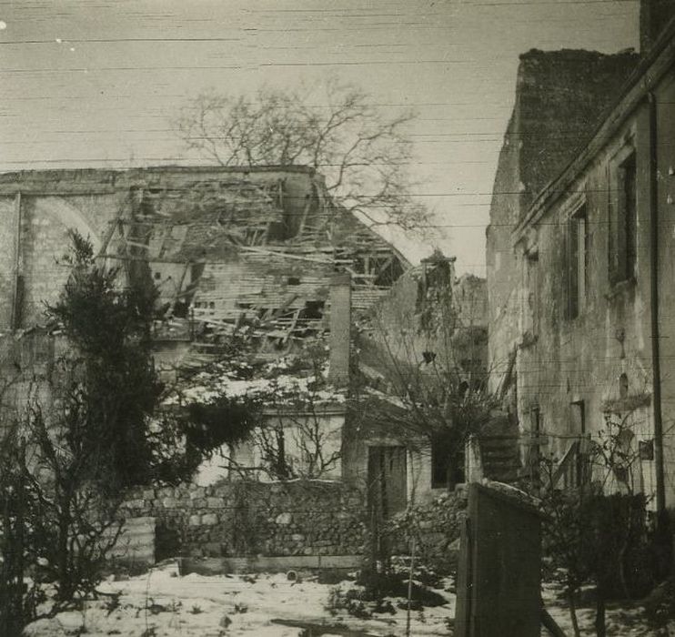 Ancien prieuré de Saint-Cosme : Vue partielle des ruines