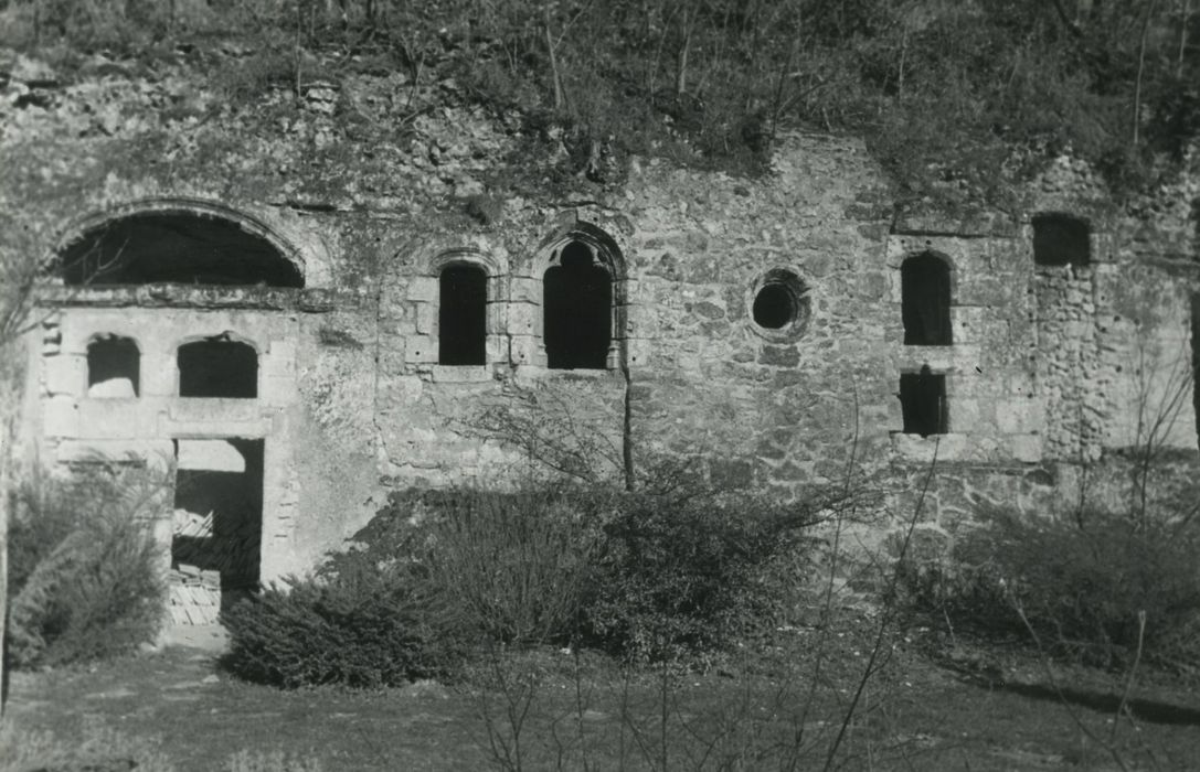 Chapelle troglodyte : Ensemble ouest, vue générale