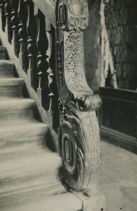 Tour Foubert (ou Fulbert) , ou Maison de la Tabagie : Escalier, détail